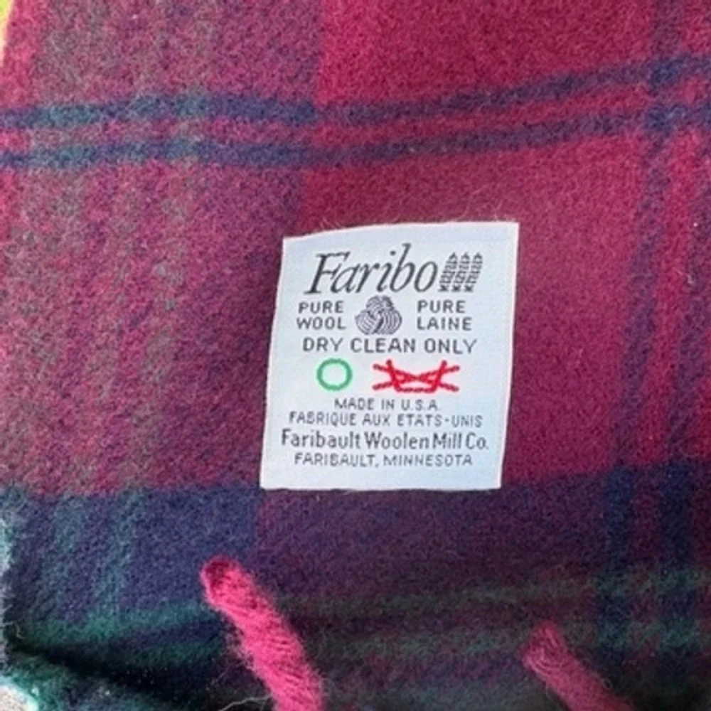 Faribo Pure Wool Blanket Faribault Mill 